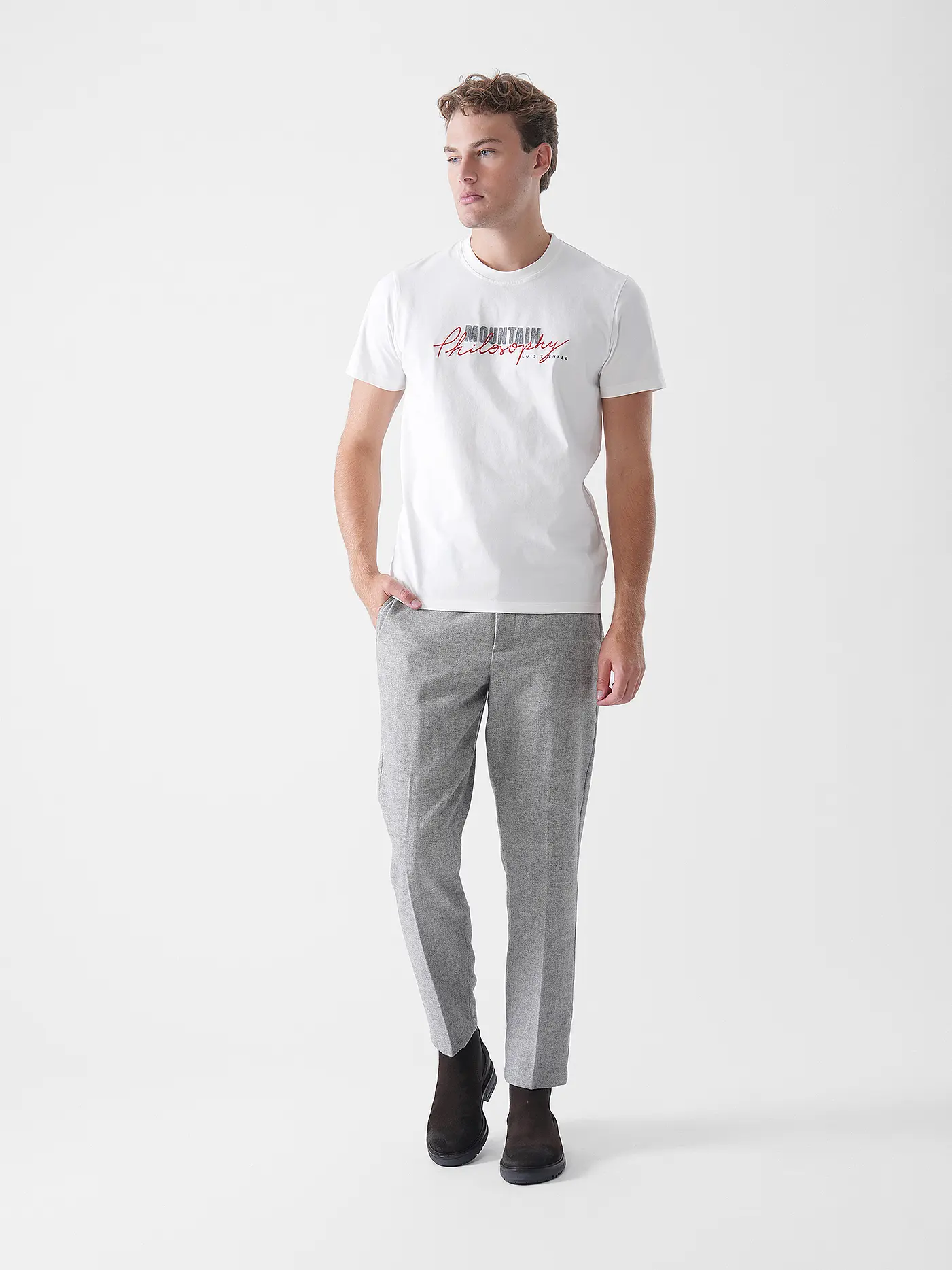 LUIS TRENKER | T-Shirt PHILOSOPHIST | weiss